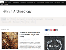 Tablet Screenshot of irisharchaeology.ie